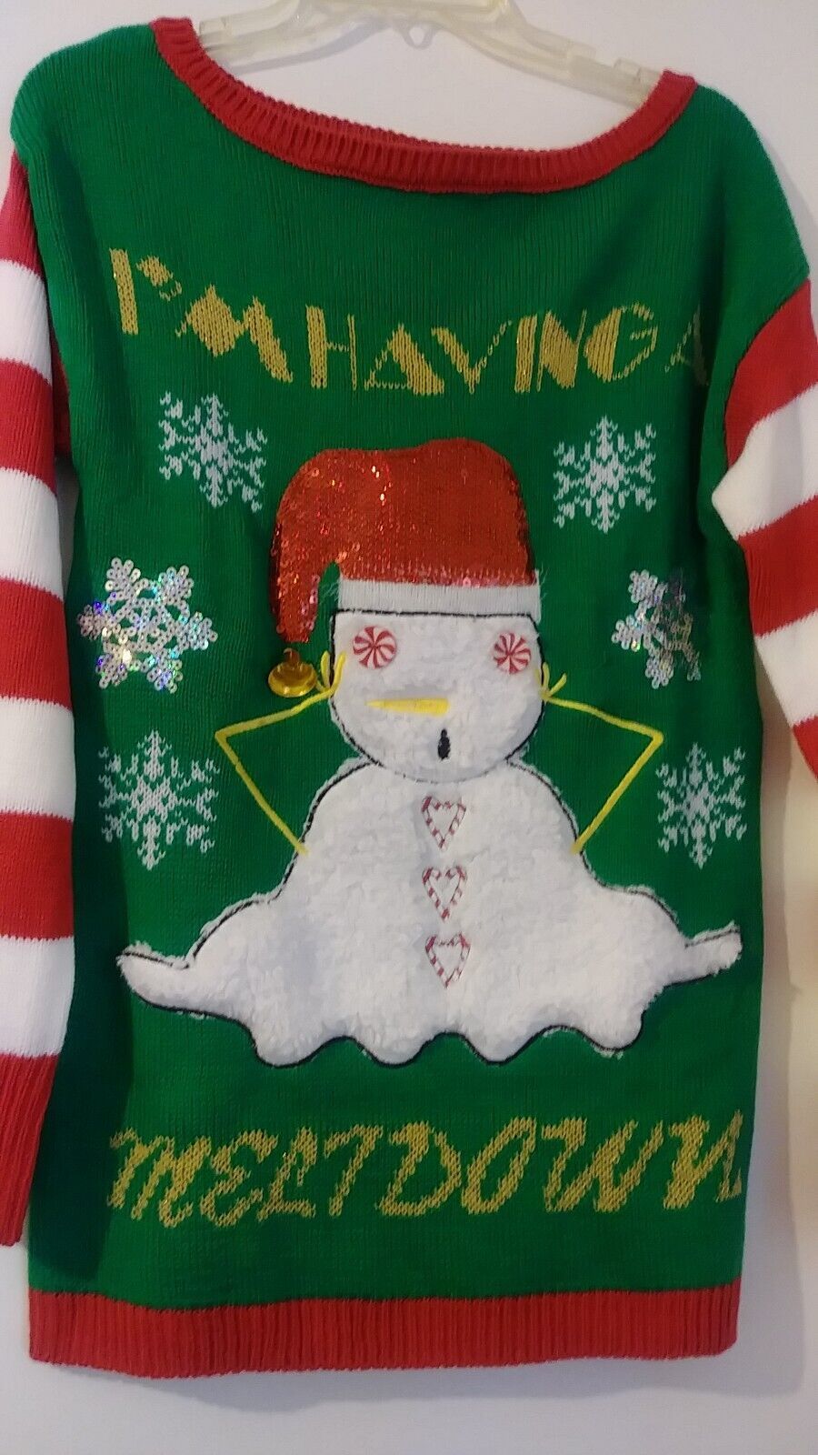 Derek heart christmas sweater hot sale