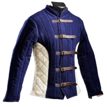 Medieval Witcher Viking Armor Padded Gambeson Long Sleeve Cosplay Larp Art Sca - £71.52 GBP+