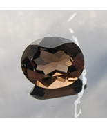 NATURAL OVAL SMOKY QUARTZ 12x10 mm BROWN FACETED LOOSE GEMSTONE - $523.39 MXN
