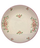 Vintage Large Faience Plate by M.B with Hand-Painted Floral Decor - 2Y57 - $138.09 CAD