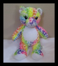Build A Bear Workshop Rainbow Spotted Leopard Cat 17&quot; - $184.88 MXN