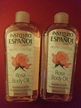 Two Pack Instituto Español Rosa Body Oil 8.5 Fl Oz 250ML/ANFORA Oil Corporal - £12.10 GBP