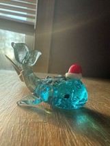 Miniature Glass Christmas Whale - Set of 2 - £5.47 GBP