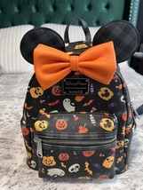 Disney Parks Loungefly Minnie Mouse Halloween Edition Backpack - £67.25 GBP