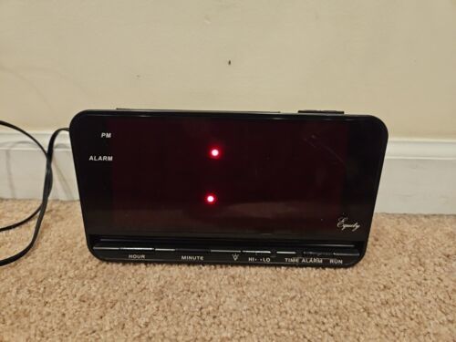 Equity Large LED Digital Alarm Clock 3'' Red Text, 9V, Model 30402 - $11.39