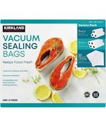 Kirkland Signature Vacuum Sealing Bags Assortment Pack Keeps Food Fresh ... - $34.64