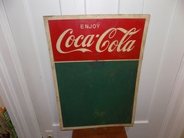 Vintage Coca Cola Chalkboard Metal Sign - $3,203.05 MXN