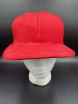 Vtg Roxxi Hat Blank Trucker Cap Red Made In USA Adjustable SnapBack Adju... - $11.97