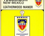 Tucumcari NM Leatherwood Manor Pensione 9x4 Amicizia Unp Vtg Cromo Carto... - £12.23 GBP