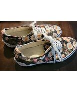 Rare Vans Off The Wall Floral Print  Skateboard Shoes Women's Size 9.5US... - $14.25