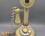 Vintage 1973 American Telecommunications Co Rotary Candlestick Phone w/ ... - £26.92 GBP