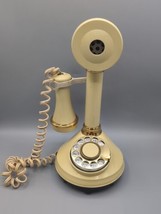 Vintage 1973 American Telecommunications Co Rotary Candlestick Phone w/ ... - £27.07 GBP