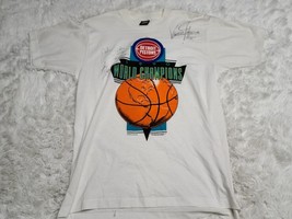 Vintage Autographed Signed Shirt Detroit Pistons Thomas Johnson Salley Bad Boys - £89.27 GBP