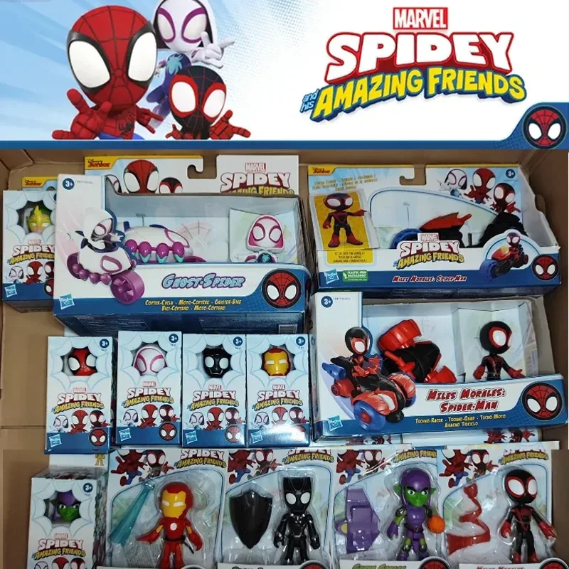 New Anime Legends Action Figures Spiderman Q Verson Spidey And His Amazing - £18.48 GBP+