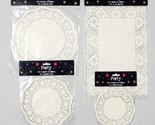 56-Count White Paper Lace Doilies Decorative Lace Coasters 4 Asst Sizes - £15.21 GBP