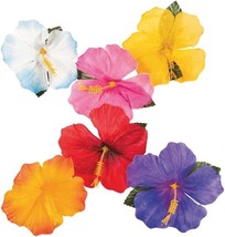 Hibiscus Flowers for Tabletop Decoration (24) luau Tiki Bar Hawaiian decorations - £8.99 GBP