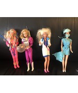 1973 Surgeon Barbie, 1985 Astronaut, 1991 Ski Fun,1993 Dr Barbie Dolls - £159.66 GBP