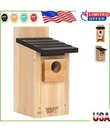 Health-Promoting Cedar Bluebird House - Easy Maintenance &amp; Predator Prot... - $75.52 CAD