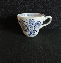 Vintage J &amp; G Meakin Classic Blue Nordic Onion Tea Cup England Blue and White - £6.91 GBP