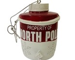 Property of North Pole Red and White Water Jug Ornament by Midwest #217832 - $14.87