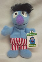Kellogg's Sesame Street Mini Bean Blue Herry Monster 4" Plush Stuffed Animal New - $14.85
