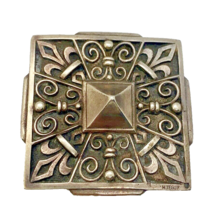 Henri Teguy Brooch Vintage Art Deco Silver Pin Basque France - £215.21 GBP