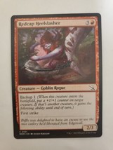 MTG Magic The Gathering Card Redcap Heelslasher Creature Goblin Rogue Red March - £5.93 GBP