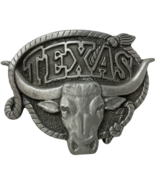 VTG Great American Buckle Co Texas Longhorn Cowboy Robe Belt Buckle Western - $39.59