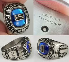 size 11.5 mens class ring vintage 1993 John Logan Volunteers Balfour Cel... - $79.99