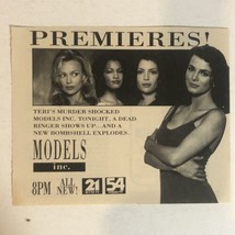 Models Inc Print Ad Advertisement Cassidy Rae Carrie Anne Moss pa7 - £4.67 GBP