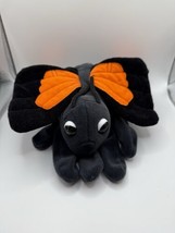 Butterfly Hand Glove Puppet Black Orange Wings 1993 Plush Creations Stuf... - $7.92