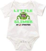 VRW Little slimer ghostbusters unisex Onesie Romper Bodysuit- (6 months, White) - £11.86 GBP