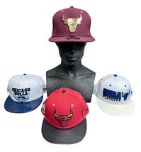 Lot of 4 Chicago Bulls New Era 9Fifty Snapback Adjustable Hats Caps - $49.49