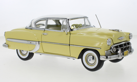 Chevrolet Bel Air Hardtop Coupe Dark Yellow White Sun Star 1:18 - £134.29 GBP