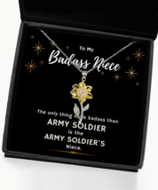Army Soldier Niece Necklace Gifts, Birthday Present For Army Soldier Niece,  - £39.46 GBP