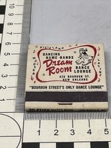 Feature Matchbook  Dixieland Dancing Name Bands Dream Room  New Orleans ... - £23.44 GBP