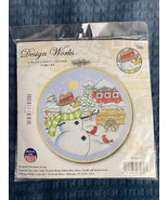 Design Works 6&quot; Round Counted Cross Stitch Picture Kit &quot;Winter&quot; *NEW* BD1 - $247.28 MXN