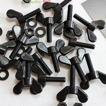 50x Black Nylon Butterfly, Wing Nut with thread, machine screws, include... - $28.70