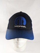 Mopar Hat Hook n Loop Bill Design Black &amp; Blue Muscle Car Dodge Hemi - $16.99
