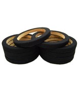 5 Pair 8&quot; MDF Wood Speaker Mounting Spacer Rings Black Carpet Car Audio - £58.18 GBP