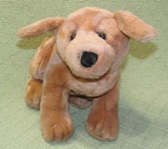 Russ Berrie Golden Retriever Dog B EAN Bag Stuffed Animal 8&quot; Tan Brown Toy Puppy - £7.05 GBP