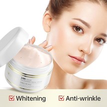 24K Gold Whitening Face Cream Moisturizing Wrinkle Anti-Aging Dark Spots Remover - £13.38 GBP