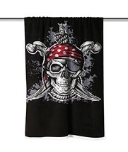 Pirates Flag Velour Beach Towel - $26.63