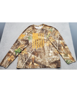 Grunt Style Shirt Men&#39;s L Multi Mossy Oak Hiking Super Tough Crew Neck P... - $25.35 CAD