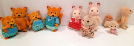 Vintage 1985 Epoch Calico Critters LOT of 10 Figures With Clothes - £22.35 GBP