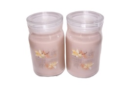 Yankee Candle Vanilla Creme Brulee Large Tumbler Candle Two Wick 20 oz each - £38.20 GBP