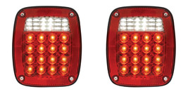 Universal Combination Truck Jeep Chevy GMC LED Taillamps Taillights 76-06 Pair - £134.91 GBP