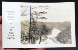 1924-1949 AZO RPPC Hawks Nest State Park New River Canyon Ansted WV Postcard - £9.63 GBP