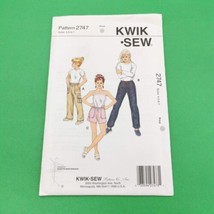 Kwik Sew Pattern 2747 Girls Cargo Pants Size 4 5 6 7 New Sealed Uncut USA - £10.39 GBP