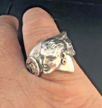 Boricua pictroglyph sterling silver ring Med. - $120.84 CAD